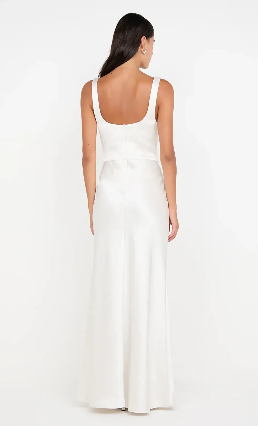 Bec And Bridge Austen Cowl Neck Maxi Dress In Ivory Size AU 10 for rent on The Volte - main image