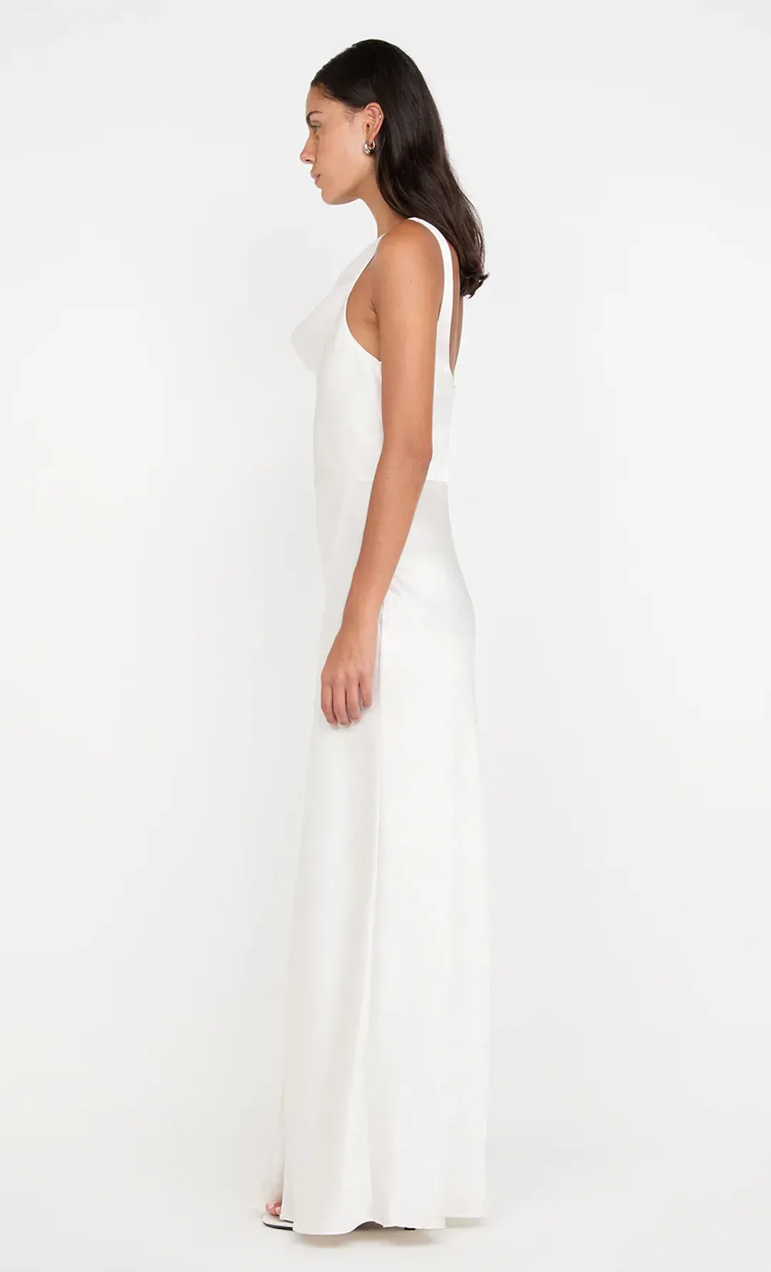 Bec And Bridge Austen Cowl Neck Maxi Dress In Ivory Size AU 10 for rent on The Volte - main image