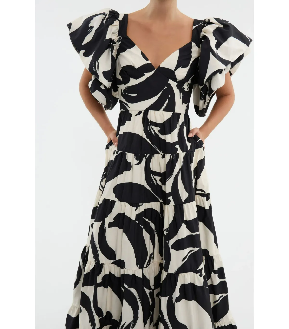 Rebecca Vallance Pompidou Maxi Dress Print Size 6 - Image 2