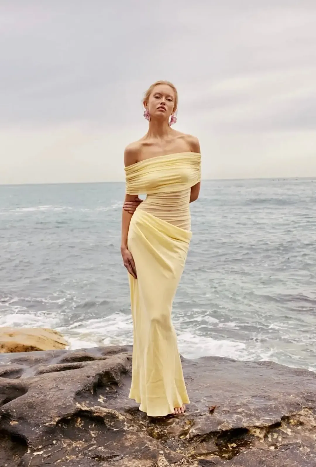 Benni Nico Maxi Dress Butter Size 10 for rent on The Volte - main image