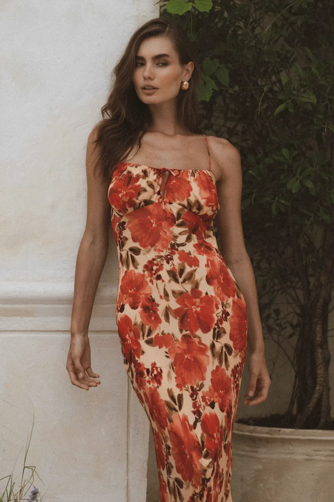 Isabelle Quinn Marta Maxi Dress in Camellia Floral Print Size AU 10 for rent on The Volte - main image