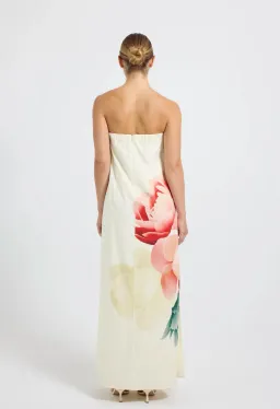 Pasduchas Nostalgia Strapless Maxi Dress Cream Size 8 for rent on The Volte - image 2