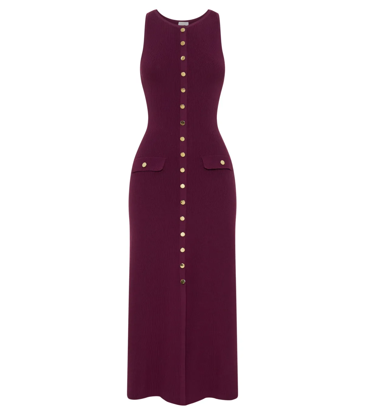 Meshki Sawyer Sleeveless Buttoned Maxi Dress Plum Size XXS / AU 4 - Image 4
