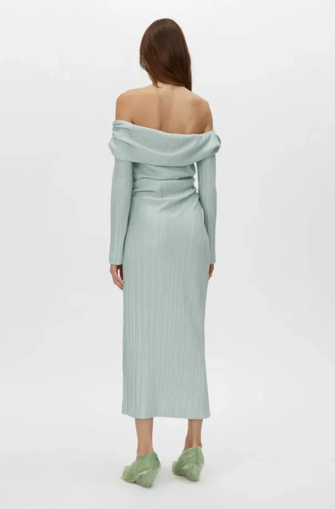 Camilla and Marc Shaw Dress Dusty Mint Size 14 for rent on The Volte - main image