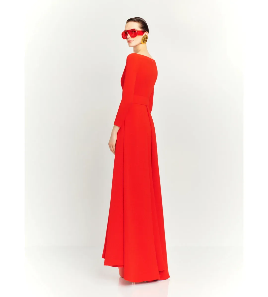 Solace London The Shayla Maxi Dress in Red Size AU 16 for rent on The Volte - main image