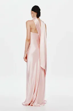 Misha Lilia Satin Maxi Dress in Rosewater Size 8/S for rent on The Volte - image 3