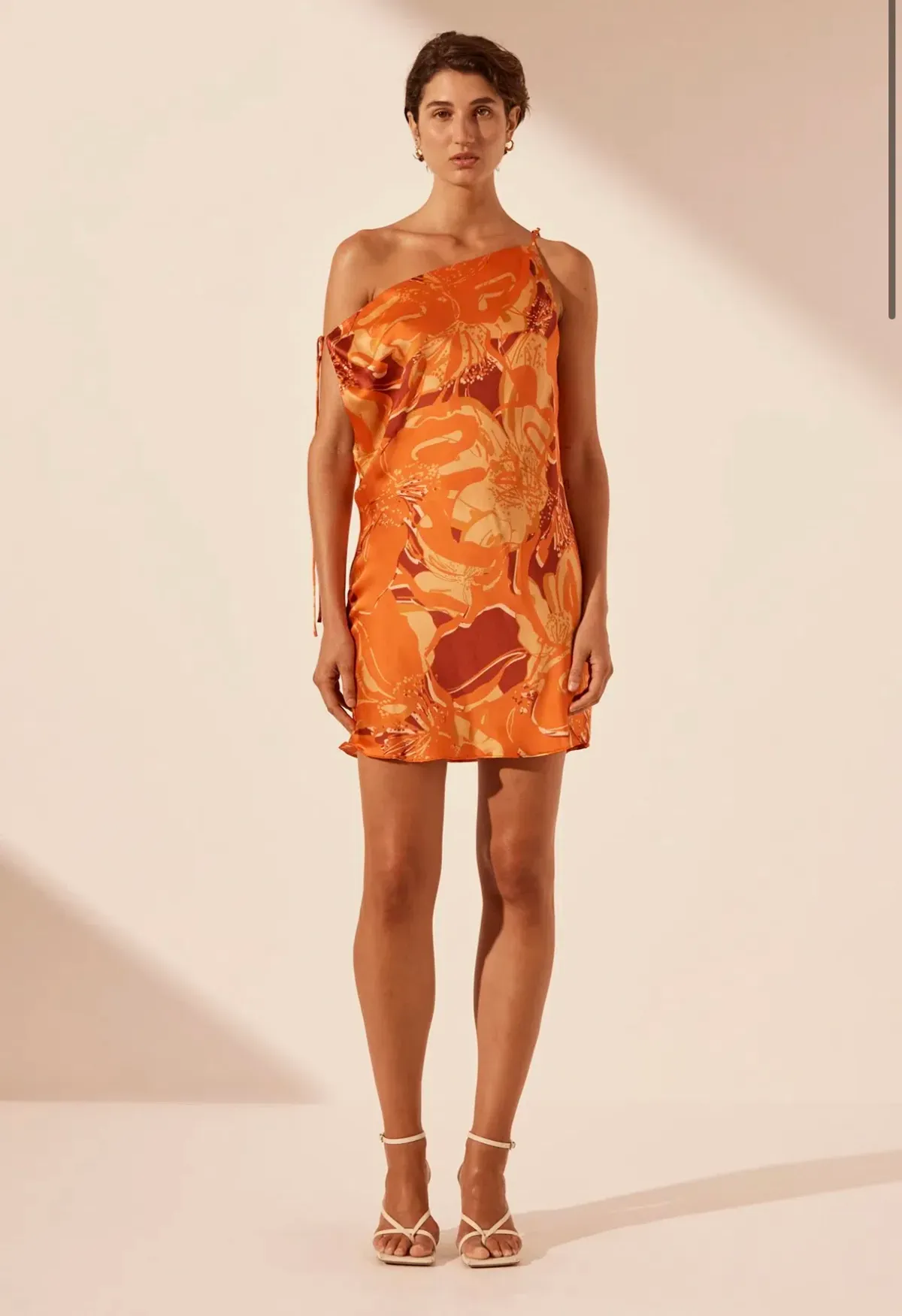 Shona Joy Chara Silk Tie Mini Dress Size AU 4 - Image 1