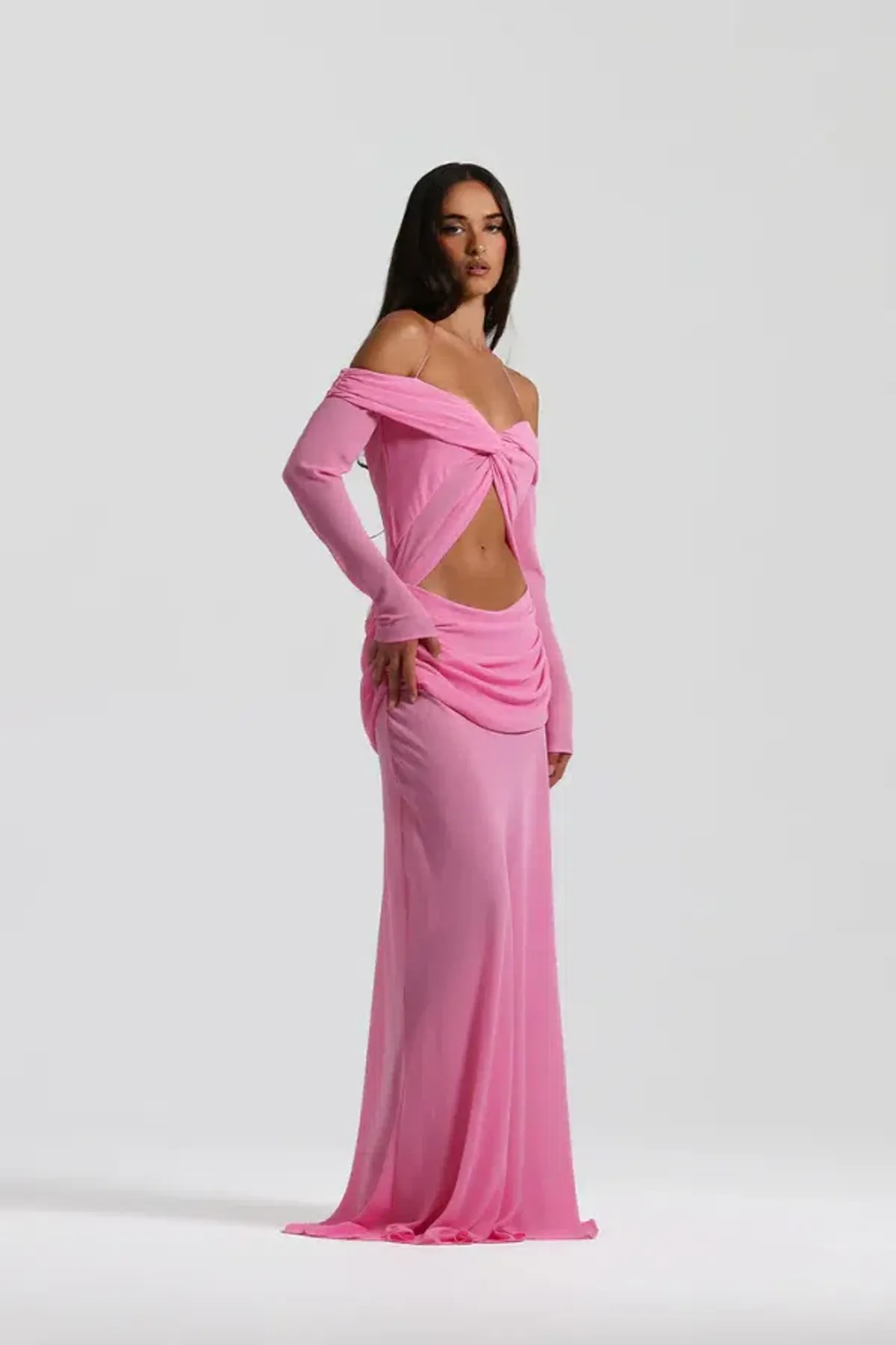Natalie Rolt Emily Gown Candy Pink Size S/AU 8 - Image 3