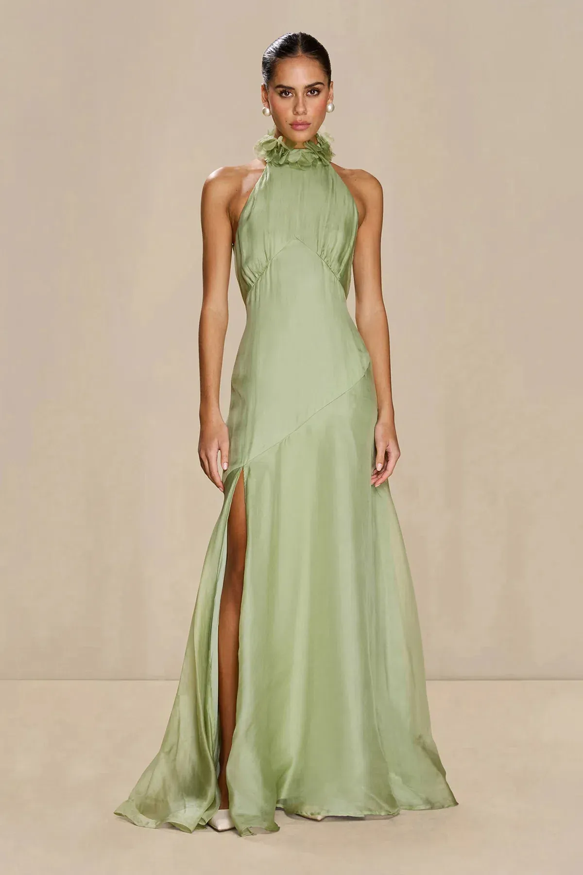 Sonya Moda Noelle Maxi Gown Green Size 8 - Image 1