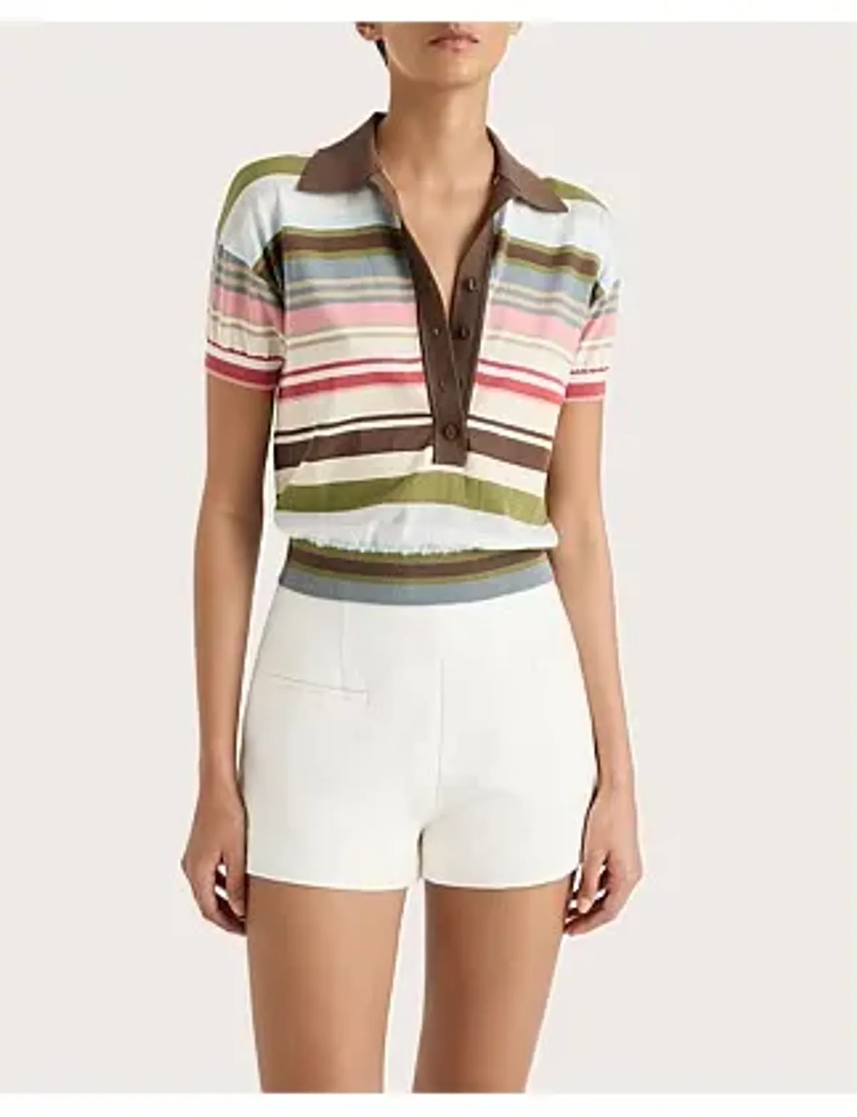 Faithfull the Brand Sable Polo Shirt Size 8/S - Image 3