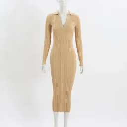 Manning Cartell Split Screen Knit Dress Nude Size AU 8 for rent on The Volte - image 3