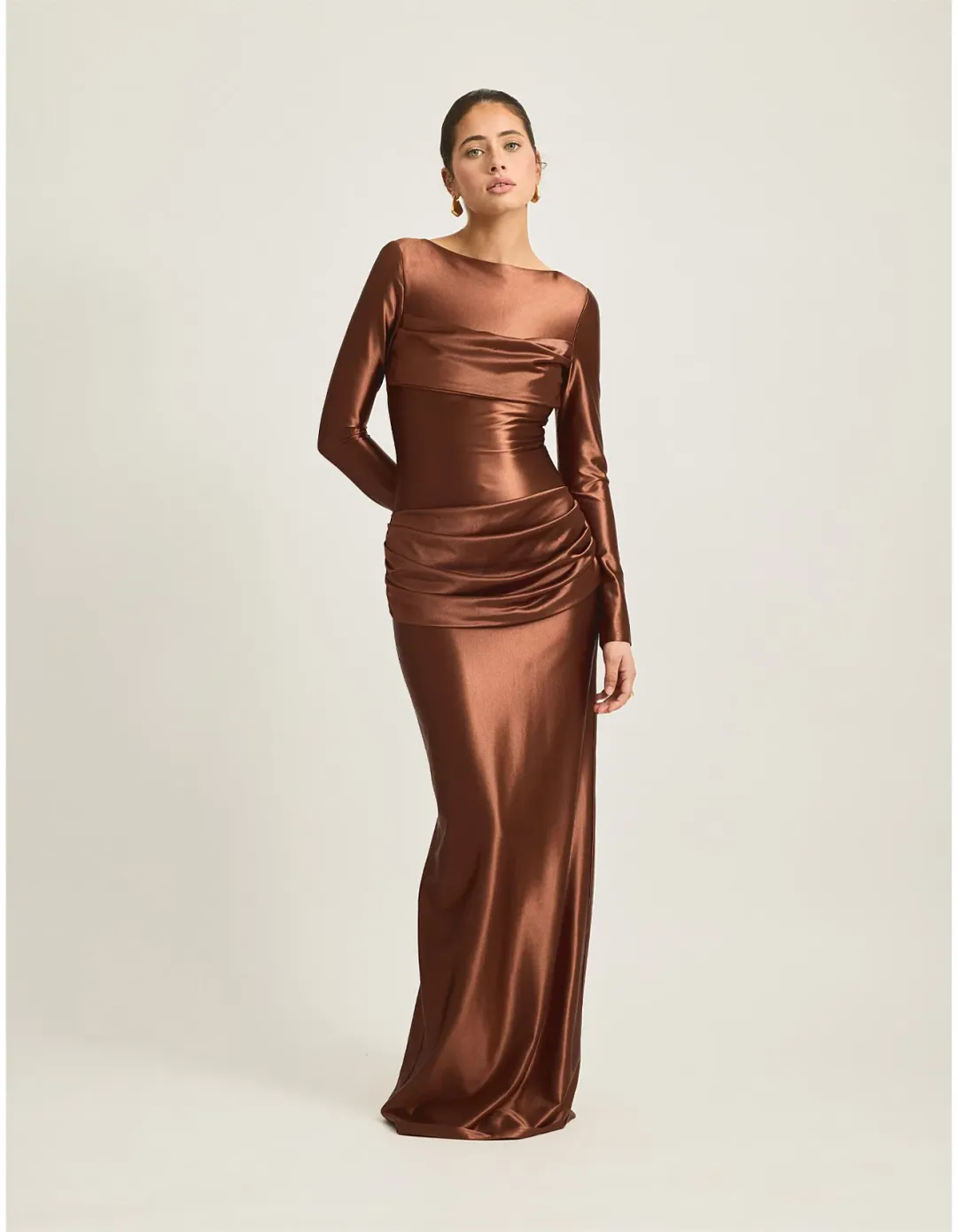 TOJHA Hadleigh Maxi Dress in Sierra Brown Size 10/M for rent on The Volte - main image