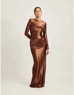 TOJHA Hadleigh Maxi Dress in Sierra Brown Size 10/M for rent on The Volte - image 5
