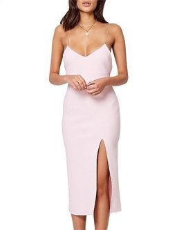 Bec & Bridge Cindy Midi Dress Pink Size 10 for rent on The Volte - image 1