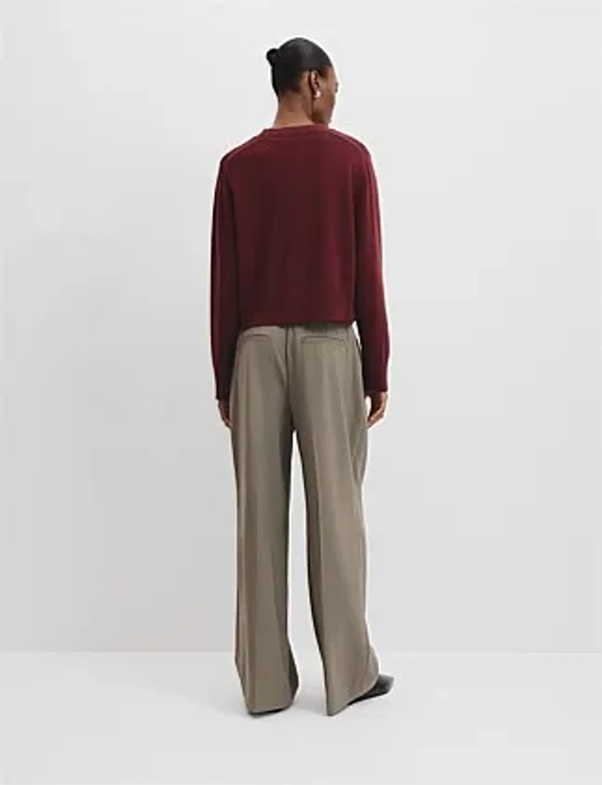 Country Road Organically Grown Cotton Blend Crop Crew Neck Knit Size 16/XL - Image 4