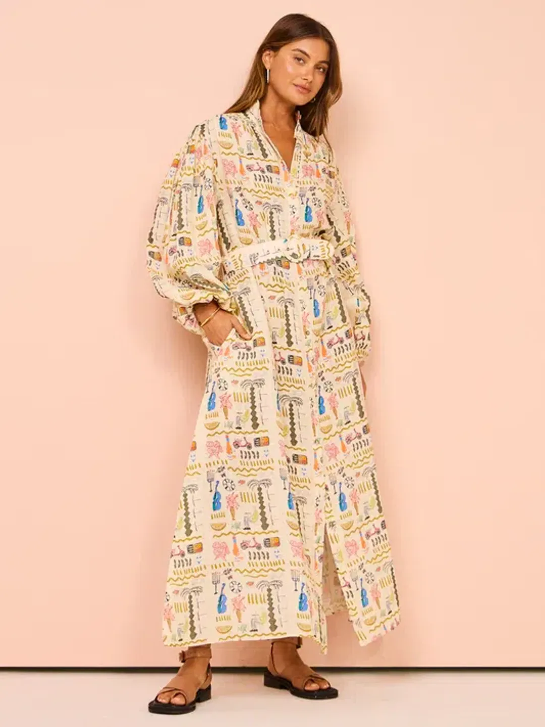 Palm Noosa Noddy Dress Maxi Verano Size AU 8 for rent on The Volte - main image