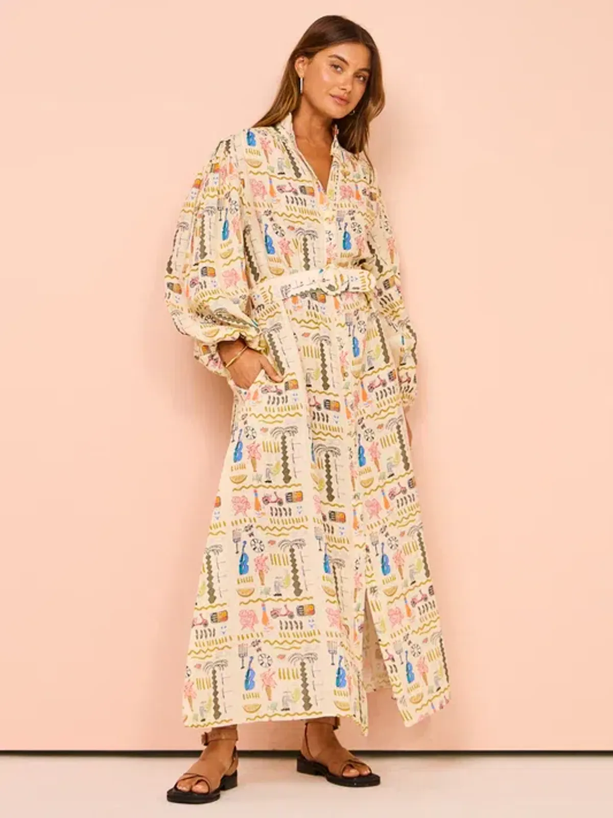 Palm Noosa Noddy Dress Maxi Verano Size AU 8 for rent on The Volte - main image