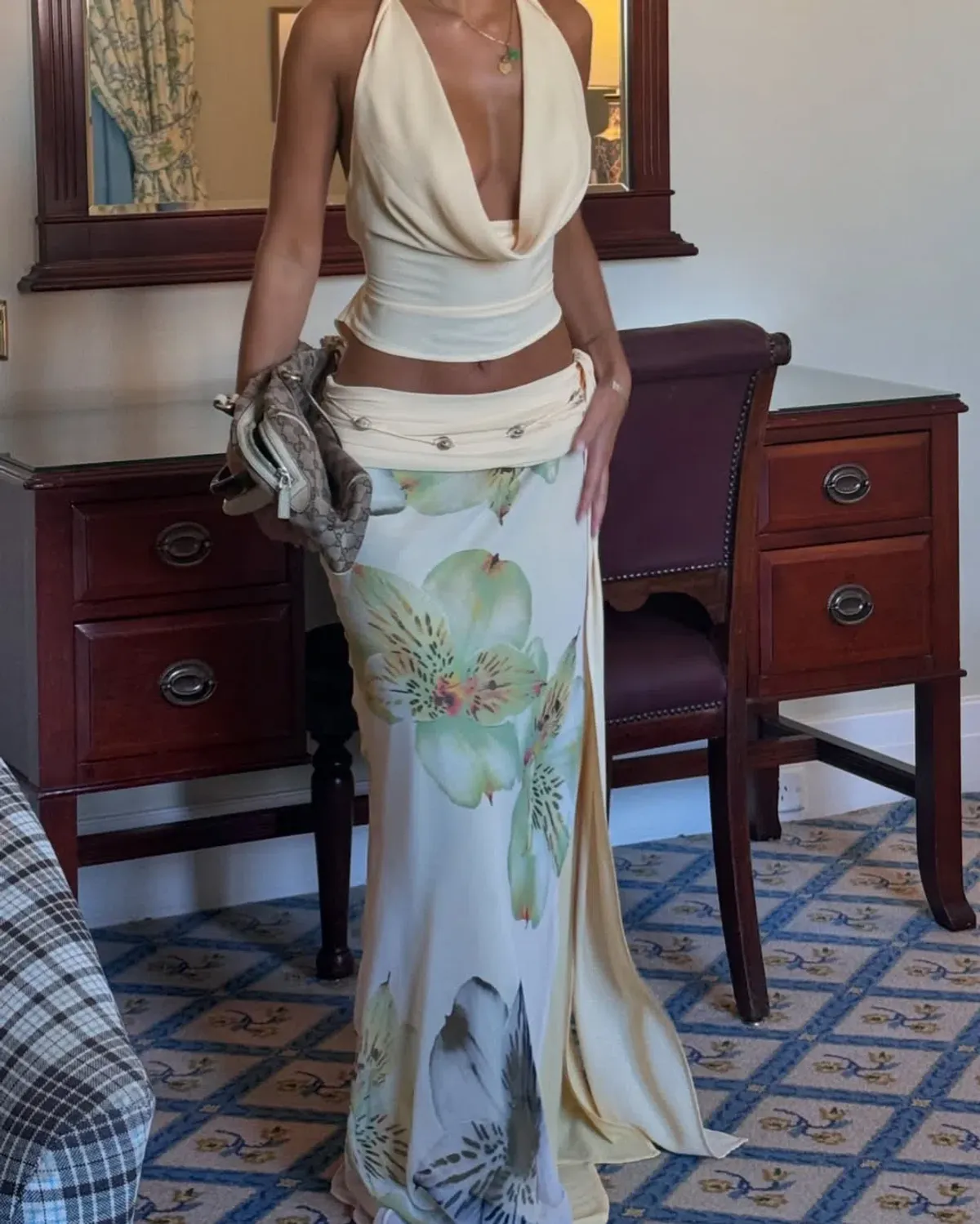 Katali Orchid Romance Belle Skirt & Butter Kaia Top in Yellow Size AU 10 - Image 2