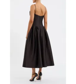 Rebecca Vallance Saskia Midi Dress Chocolate Size AU 12 for rent on The Volte - image 3