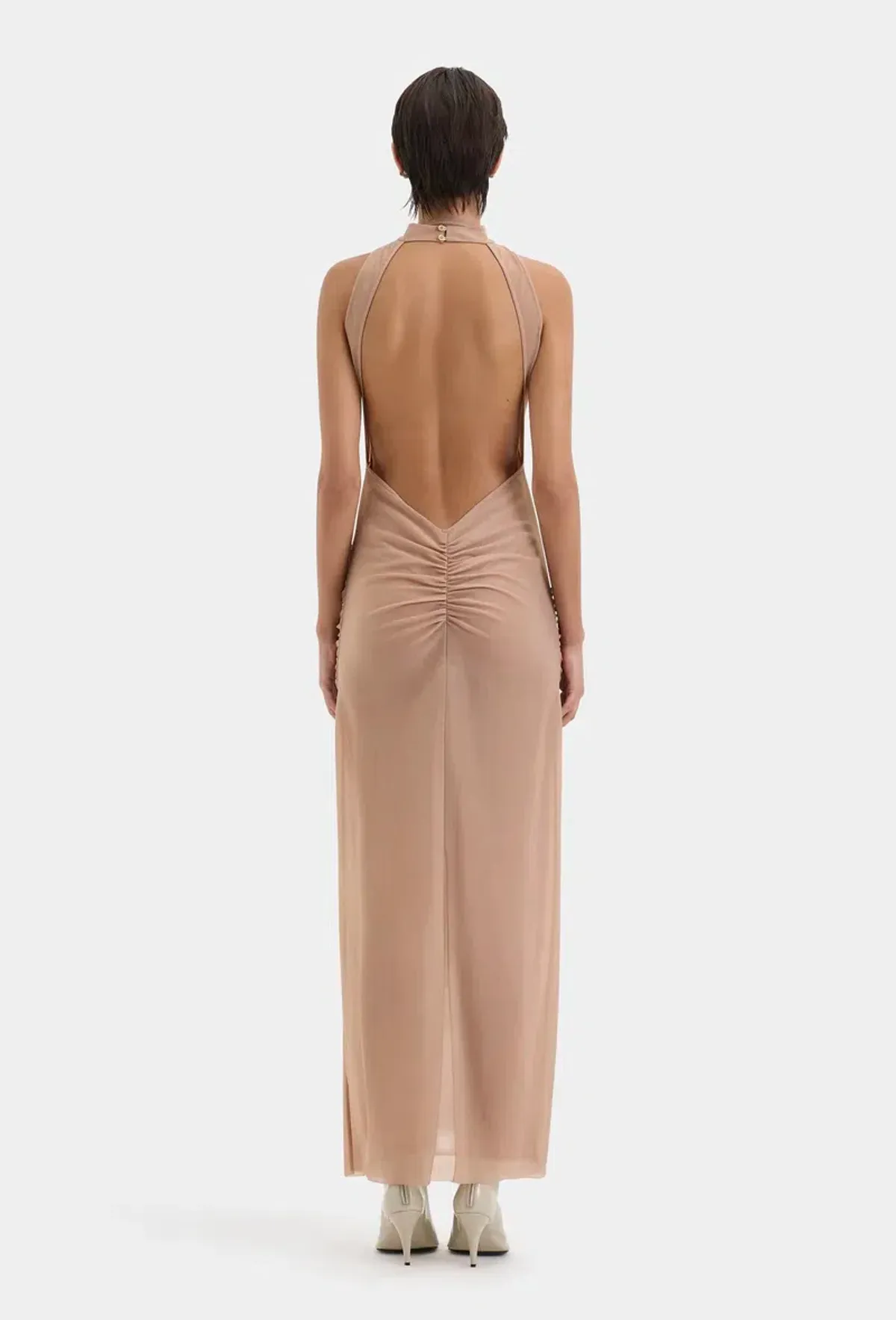 Sir the Label Ruby Open Back Gown Light Tan Size AU 8 - Image 2
