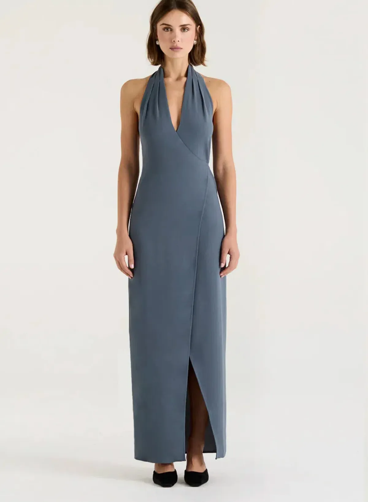 Henne Vida Maxi Dress Slate Size 8 - Image 1