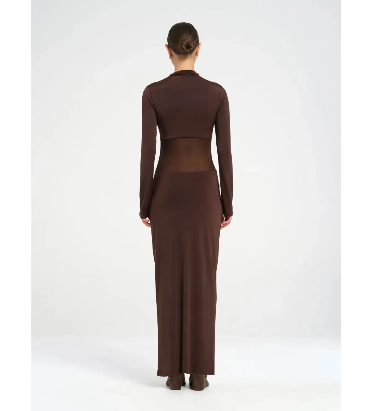 Benni Dora Maxi Dress in Chocolate Size S / AU 8 - Image 3