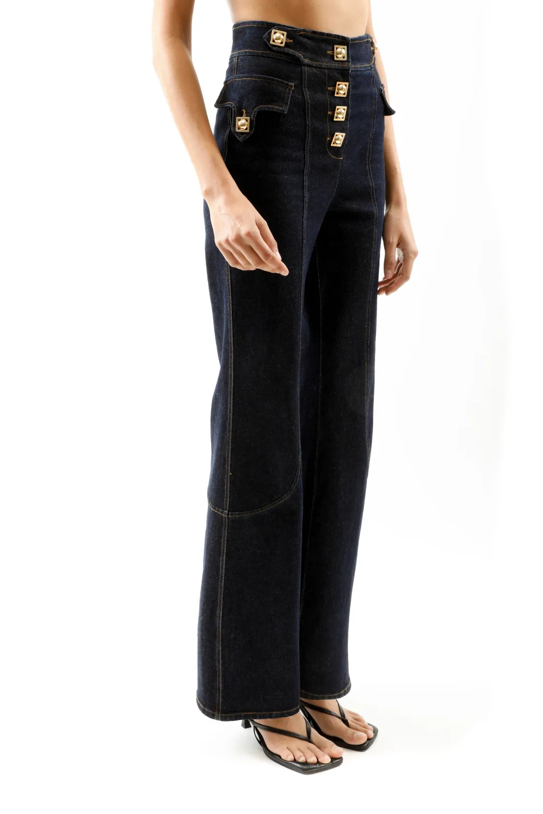 ALICE By Alice McCall Curtis Jean Denim Size 12 for rent on The Volte - main image