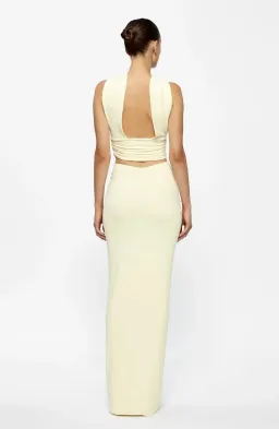 Effie Kats Cassidy Top with Kayson Skirt in Lemon Size 8 for rent on The Volte - image 4