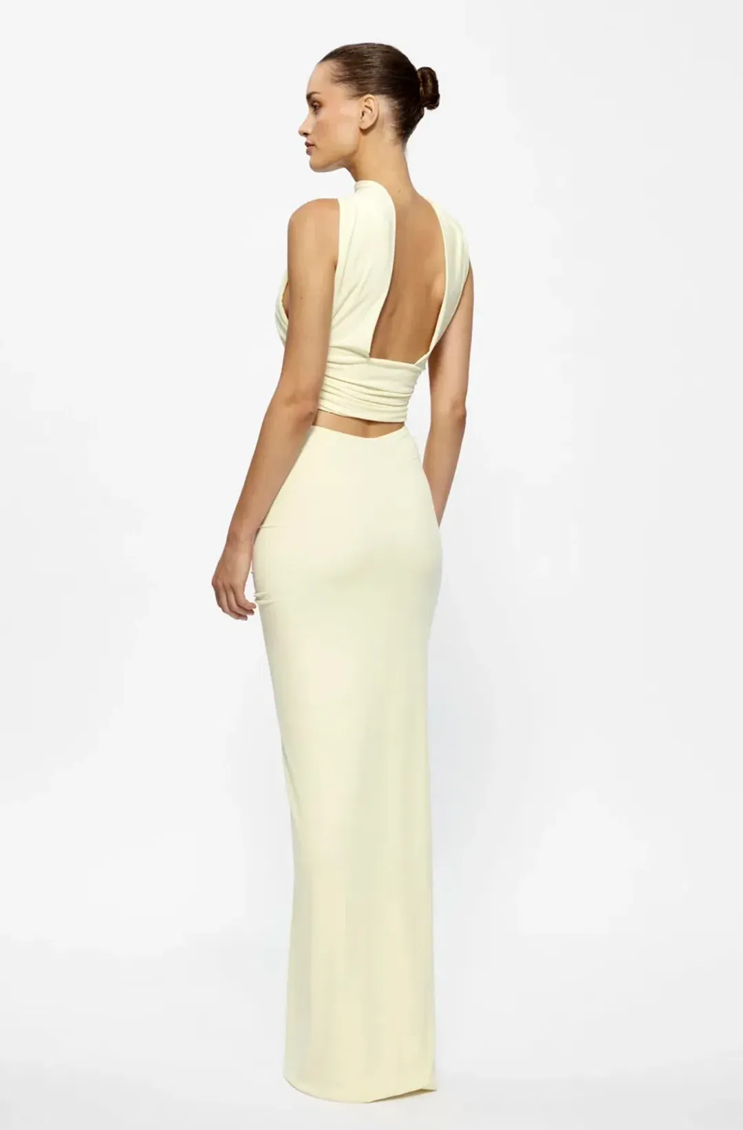 Effie Kats Cassidy Top with Kayson Skirt in Lemon Size 8 for rent on The Volte - main image