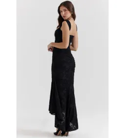 House Of CB Cesca Maxi Dress Black Floral Size 14 for rent on The Volte - image 6