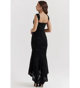 House Of CB Cesca Maxi Dress Black Floral Size 14 for rent on The Volte - image 5