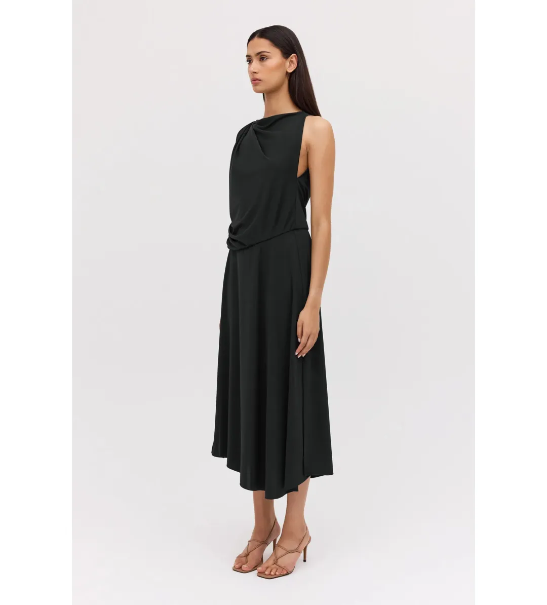 Bianca Spender Jersey Mandala Dress in Black Size S / AU 8 for rent on The Volte - main image