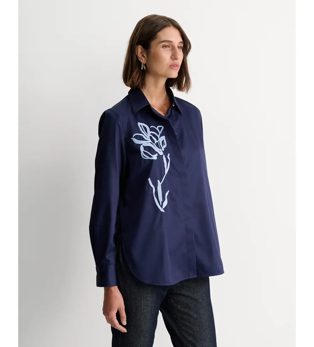 IRIS EMBROIDERED LONG SLEEVE SHIRT - Image 3