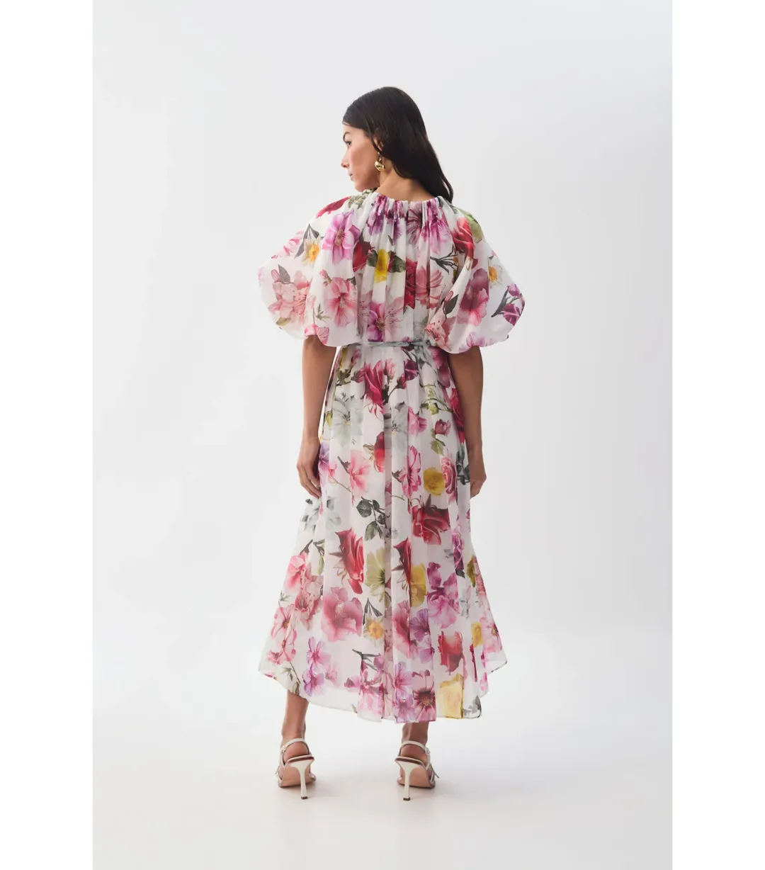 Aje Fleur Midi Dress in Collage Floral Size AU for rent on The Volte - main image