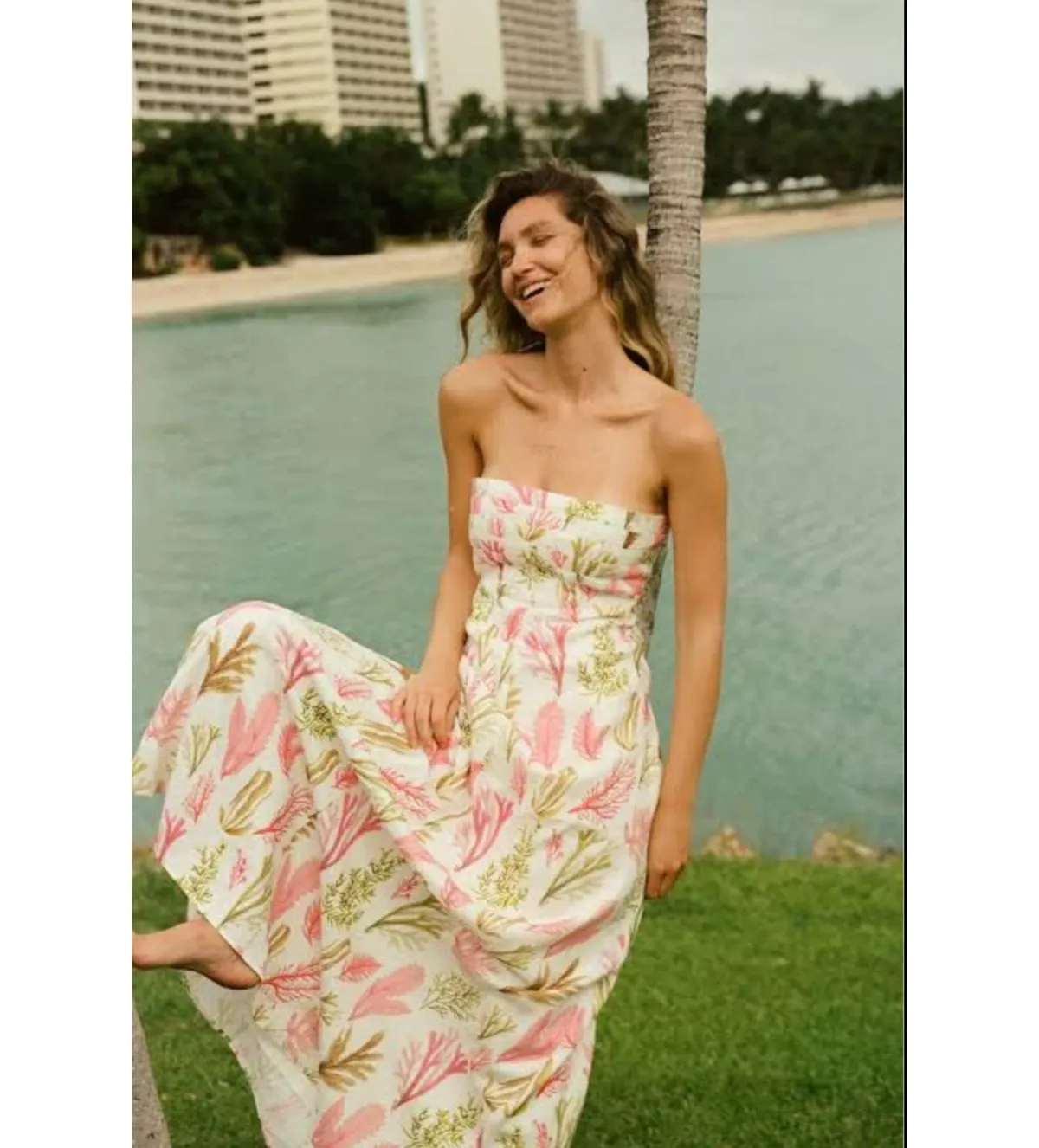 Palm Noosa Primrose Maxi Dress Floral Size 12 - Image 3