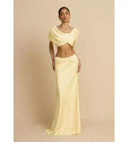 Arcina Ori Andi Top And Andi Maxi Skirt Yellow Size XS / Size Au 6 for rent on The Volte - image 1