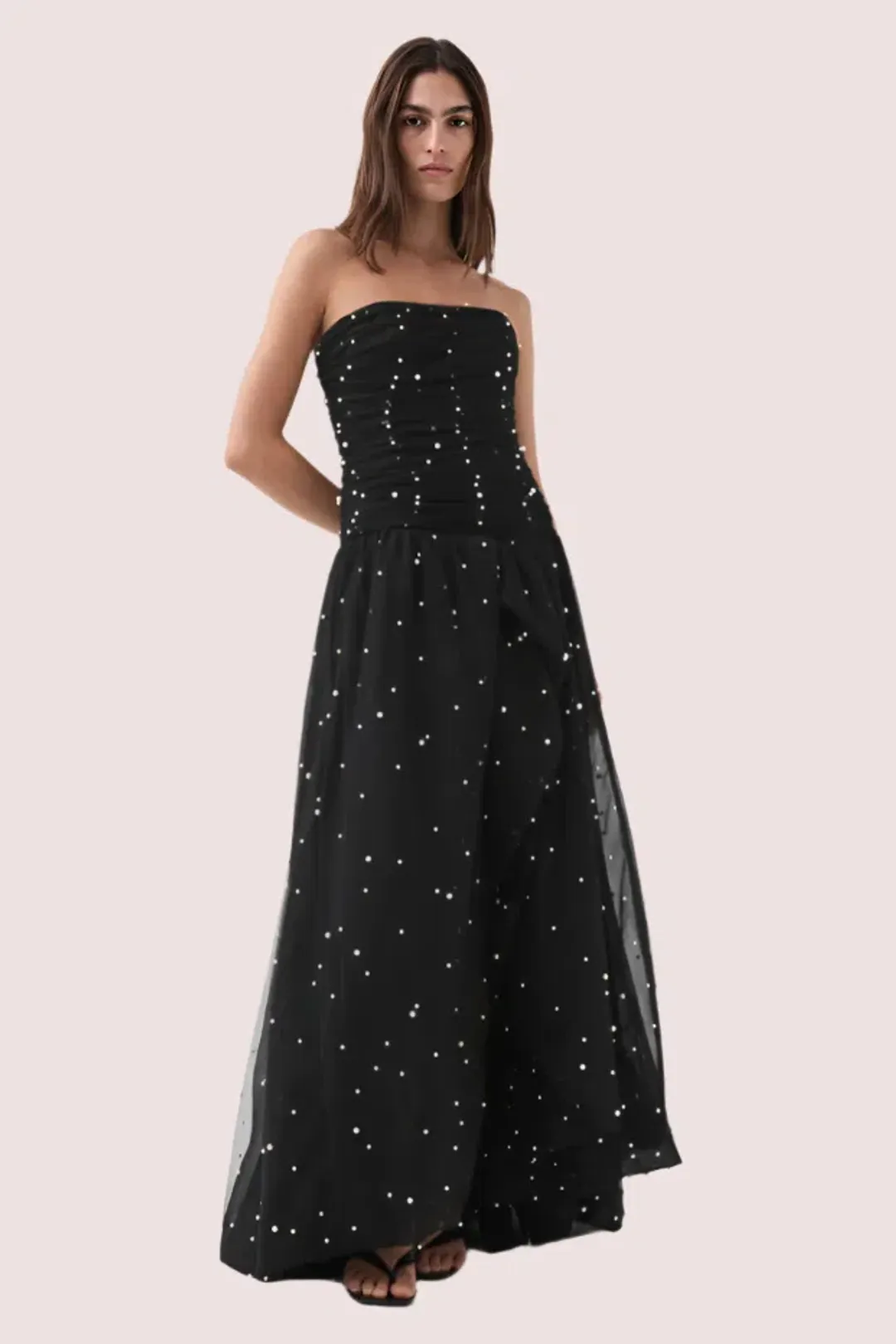 Aje Juniper Gown Black Size 8 for rent on The Volte - main image