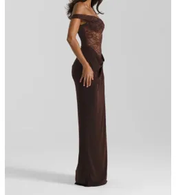 Natalie Rolt Sloane Maxi Dress Espresso Size 1/AU 8 for rent on The Volte - image 2