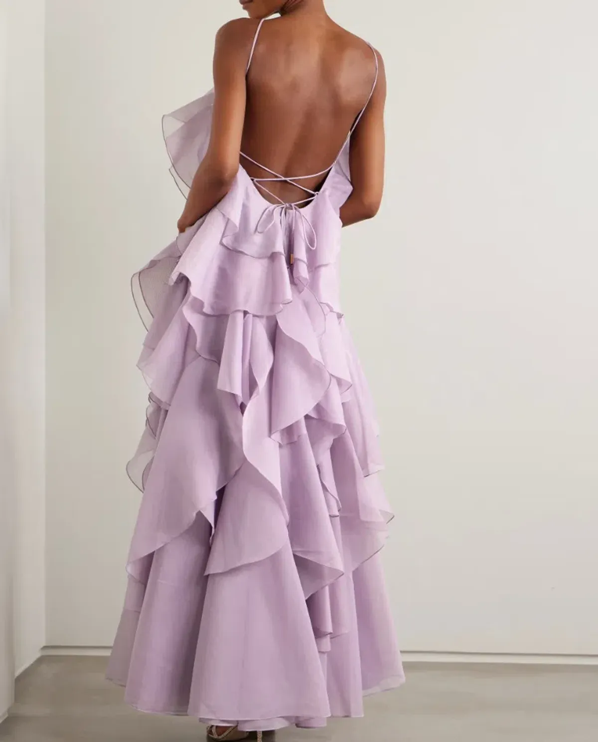 Aje Pandorea Layered Maxi Dress Purple Size 8 - Image 2