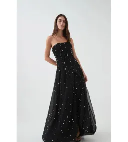 Aje Juniper Maxi Dress Gown in Black Size AU 10 for rent on The Volte - image 2