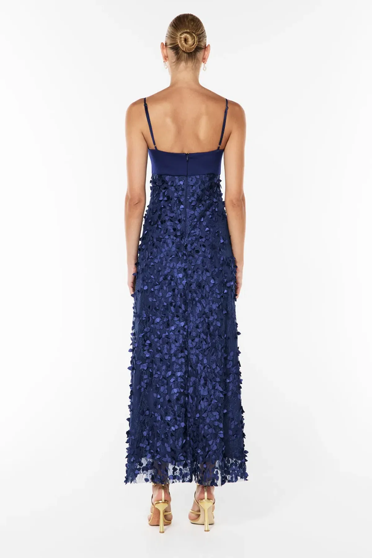 Manning Cartell Enchantment Slip Maxi Dress Navy Blue Size 8 - Image 3