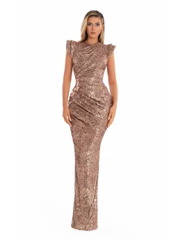 Albina Dyla Solara Sculpt in Sequin Size 12 for rent on The Volte - image 1