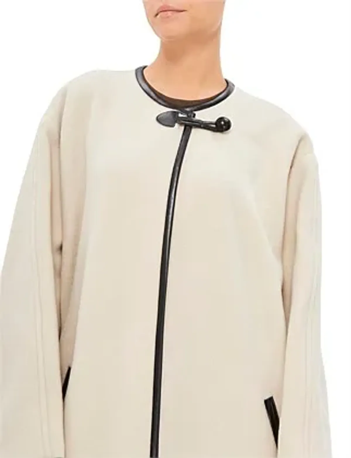 Isabel Marant Elza Coat Ecru Size 10/M - Image 4