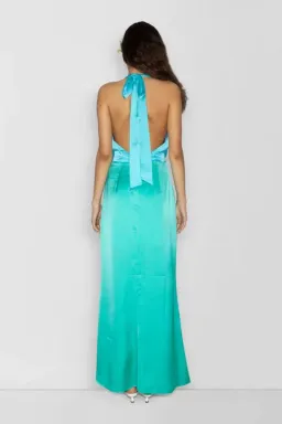 The Wolf Gang Oahu Maxi Dress Aquamarine Size 6 for rent on The Volte - image 3
