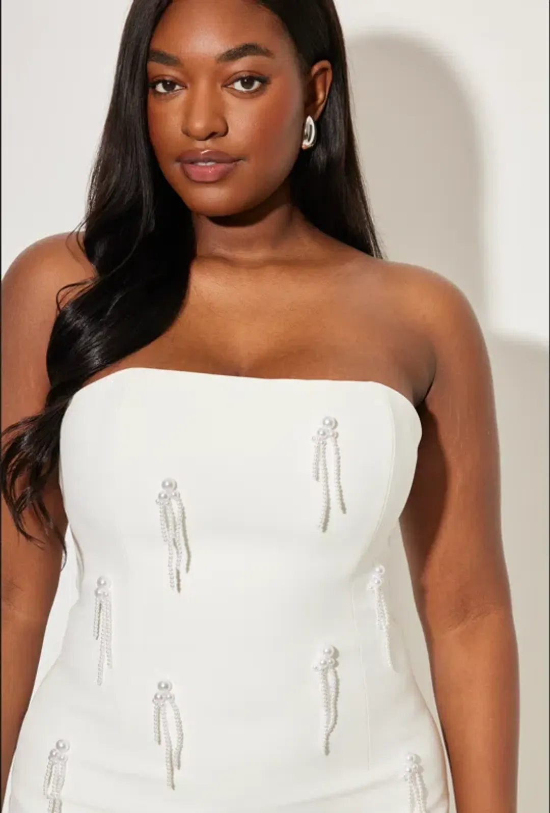 Odd Muse The Ultimate Muse Embellished Midi Dress White Size L / AU 12 for rent on The Volte - main image