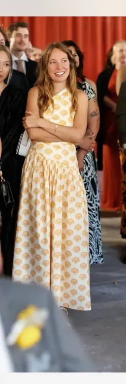 Pasduchas One Shoulder Cut Out Shell Dress Gold Size AU 6 for rent on The Volte - image 1