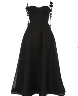 Zimmermann Natura Corset Midi Dress Black Size 3 for rent on The Volte - image 5