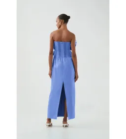 Aje Kira Midi Dress in Ocean Wave Size 8/S for rent on The Volte - image 3