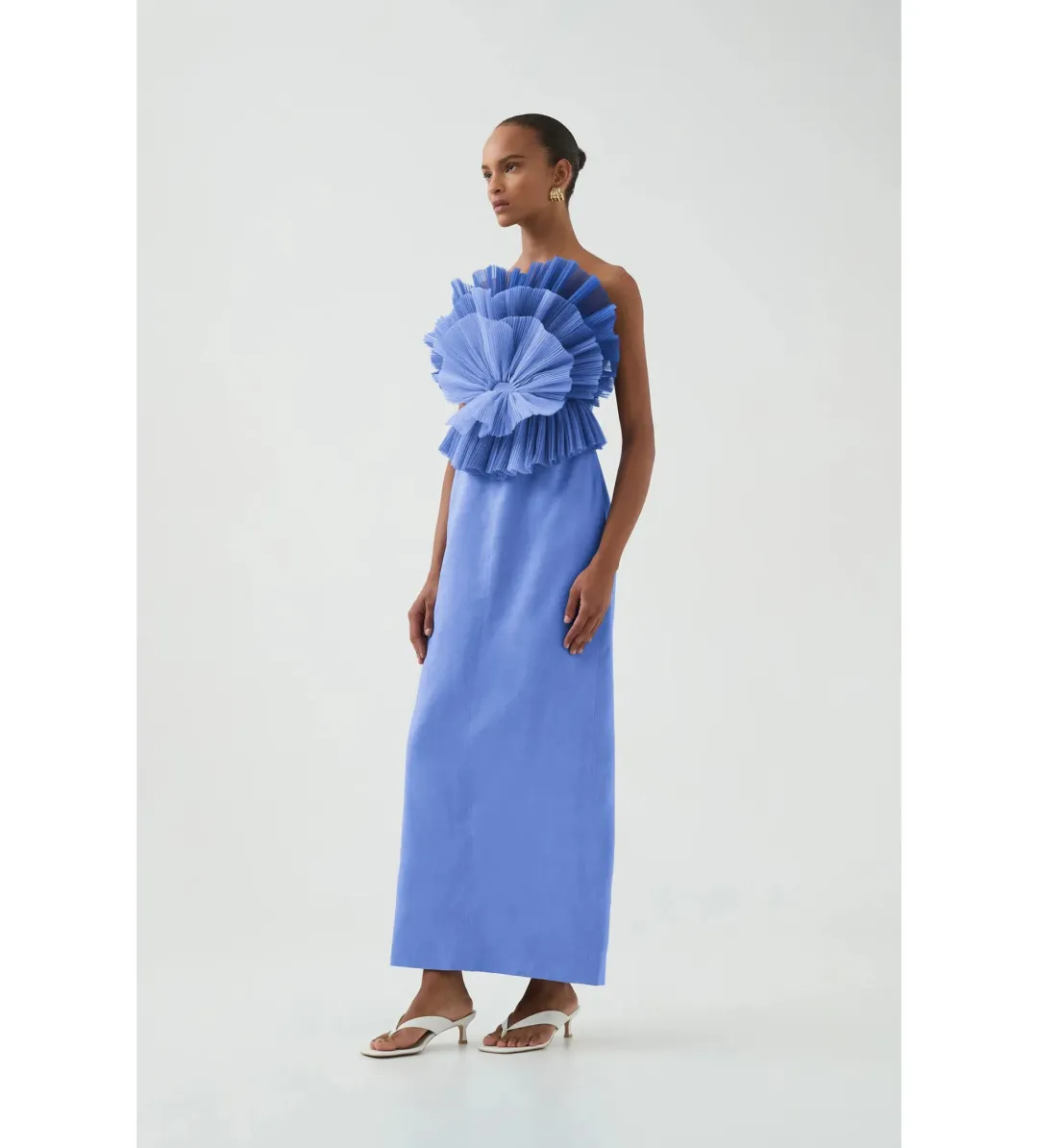Aje Kira Midi Dress in Ocean Wave Size 8/S for rent on The Volte - main image