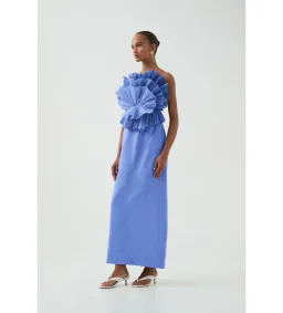 Aje Kira Midi Dress in Ocean Wave Size 8/S for rent on The Volte - image 2
